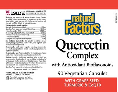 Natural Factors Quercetin Complex, 90 CT