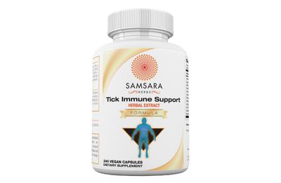 Samsara Herbs Tick Immune Support - Japanese Knotweed, Cats claw, Andrographis, Cryptolepis, Sarsaparilla, Resveratrol, Tick Bite Support 240 Capsules