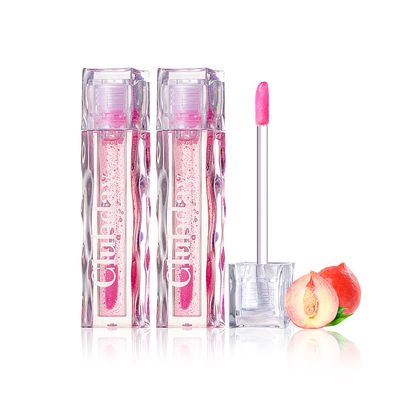 Clubday Color Changing Lip Oil, Magic Warm Change Moisturizing Lip Balm, Fruit Flavoured No-Sticky Plumping Lip Oil Long Lasting Hydrating High Shine Lip Care 0.16oz/4.5ml (2Pcs Set)-02