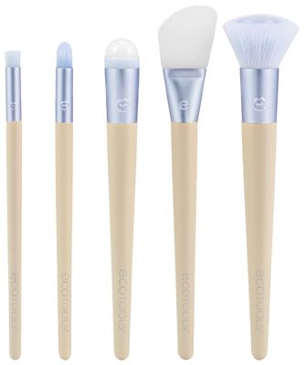 EcoTools Elements Limited Edition Hydro-Flow Skincare &amp; Makeup Application Brush Kit, 5 Piece Brush Set, Blue
