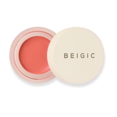 BEIGIC Flush Lip &amp; Cheek Balm 01 Tulle - Vegan Buildable, Multiuse, Travel Sized Blush &amp; Lip Color (0.14 fl.oz) - Peach Coral