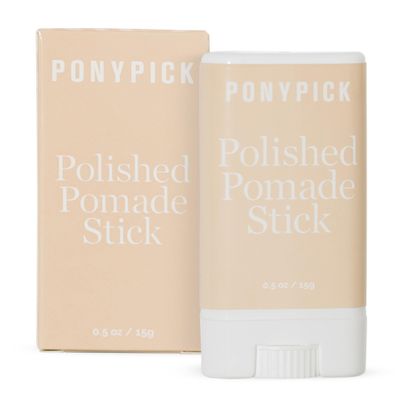 Pony Pick THE Polished Pomade Stick | Strong Hold, Natural Shine &amp; Frizz Control Hair Wax Stick | Defines Style &amp; Flyaway Hair Tamer Stick | Travel-Friendly, Paraben-Free, Cruelty-Free 0.5oz/15g