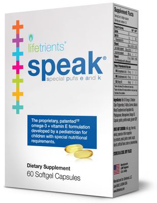 Lifetrients - Speak - 60 Softgels - Pediatrician Formulated to Support Children with Special Nutritional Requirements - Enhanced with Omega-3, Vitamin Es, Vitamin D &amp; Vitamin Ks