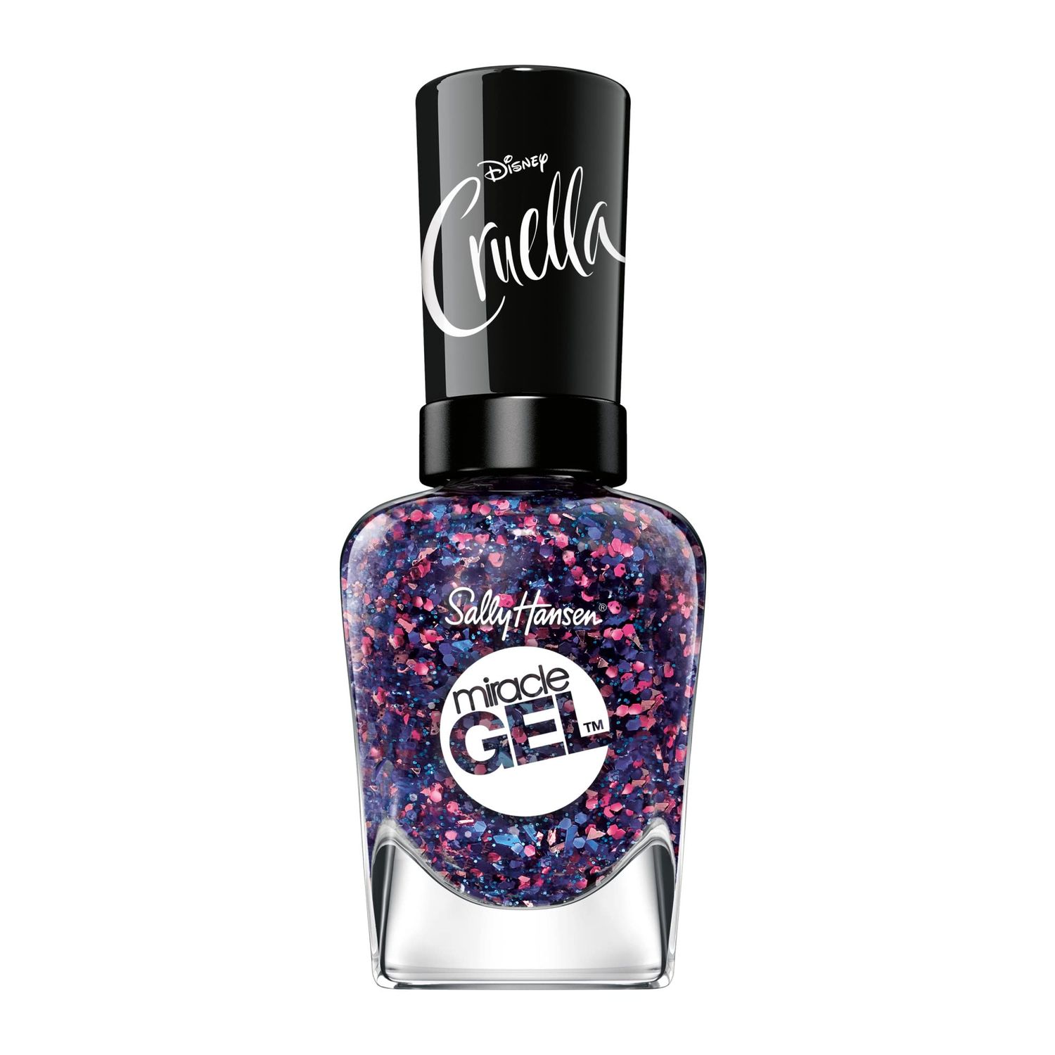 Sally Hansen Miracle Gel and Disneys Cruella Collection, 865 No To Conformity, 0.5 Fl Oz