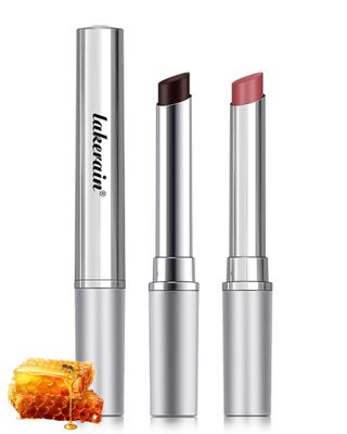 Tinted Lip Balm-2Pcs Hydrating Black Brown Pink Sugar Color Lip Tint Moisturizer,Shiny Honey Lip Care Balm for Dry Lip,Moisturizing Sheer Lip Gloss Lip Treatment,Mother&#39;s Day Lip Makeup Gift for Women