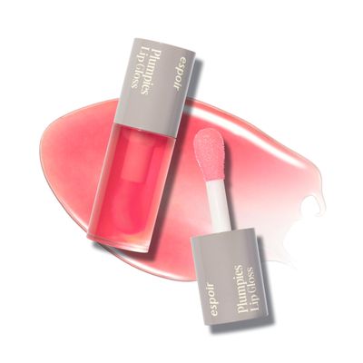 espoir Plumpies Lip Colloection Lip Gloss Cherry Bear High-Glossy Lip Gloss with a Chubby tip Voluminous Lip Makeup with Plumping Effects Naturally Saturated Red Color No glitters