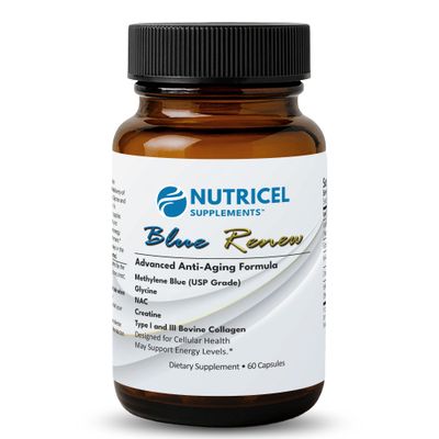 Methylene Blue Pharmaceutical Grade Capsules, with Added Glycine NAC for Enhanced Antioxidant Activity, Collagen and Creatine for Anti-Aging Support, Youth and Longevity Formula