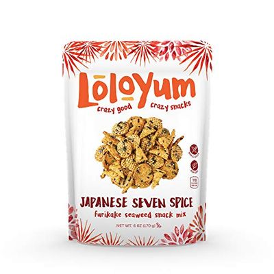LoloYum Furikake Seaweed Snack Mix (Japanese Seven Spice, 6oz)