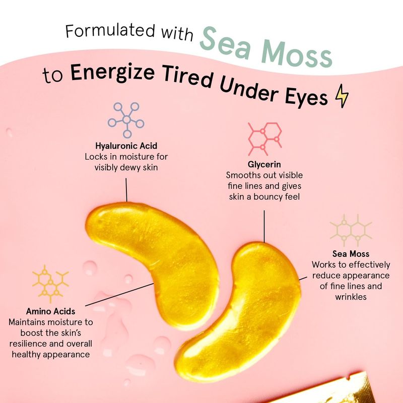 grace &amp; stella Award Winning Under Eye Mask - Travel Essentials - Birthday Gifts for Women - Gel Eye Patches for Dark Circles, Puffy Eyes, Wrinkles, Undereye Bags - Vegan - Self Care (24 Pairs, Gold)