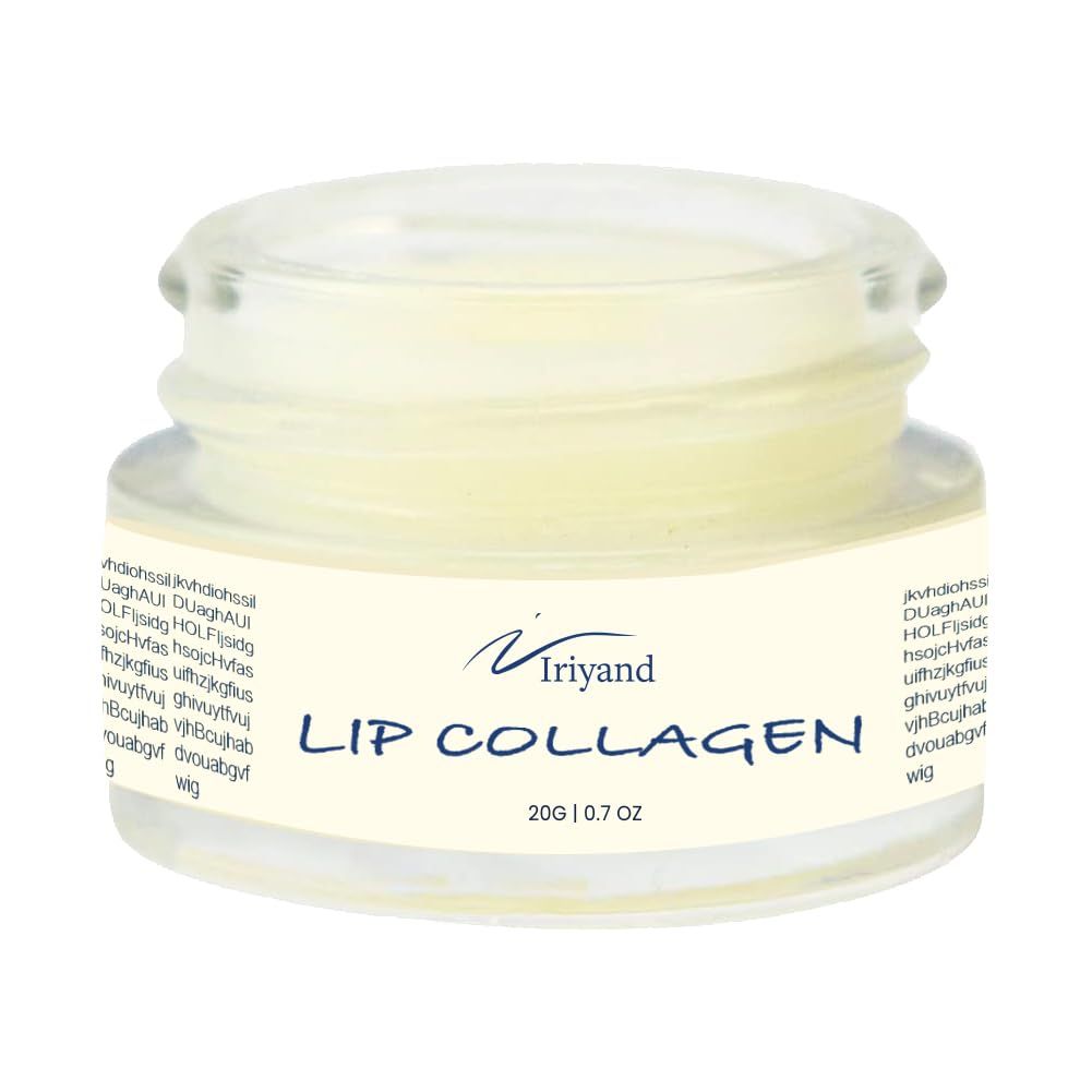 Deep Collagen Lip Sleeping Mask: Lip Mask for lip plump with Hyaluronic Acid - Overnight Butter Balm - Moisturizer for Very Dry Lips 15g