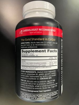 Qunol CoQ10 100mg Softgels Ultra 3X Better Absorption Coenzyme Q10 Supplements - Antioxidant Supplement for Vascular and Heart Health & Energy Production - 6 Month Supply - 180 Count