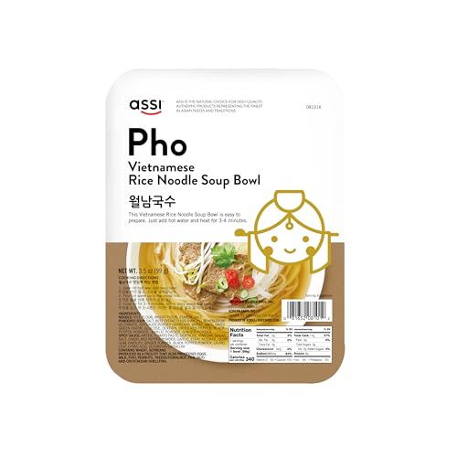 Assi Brand Pho Instant Vietnamese Noodle Soup (Pack of 6)
