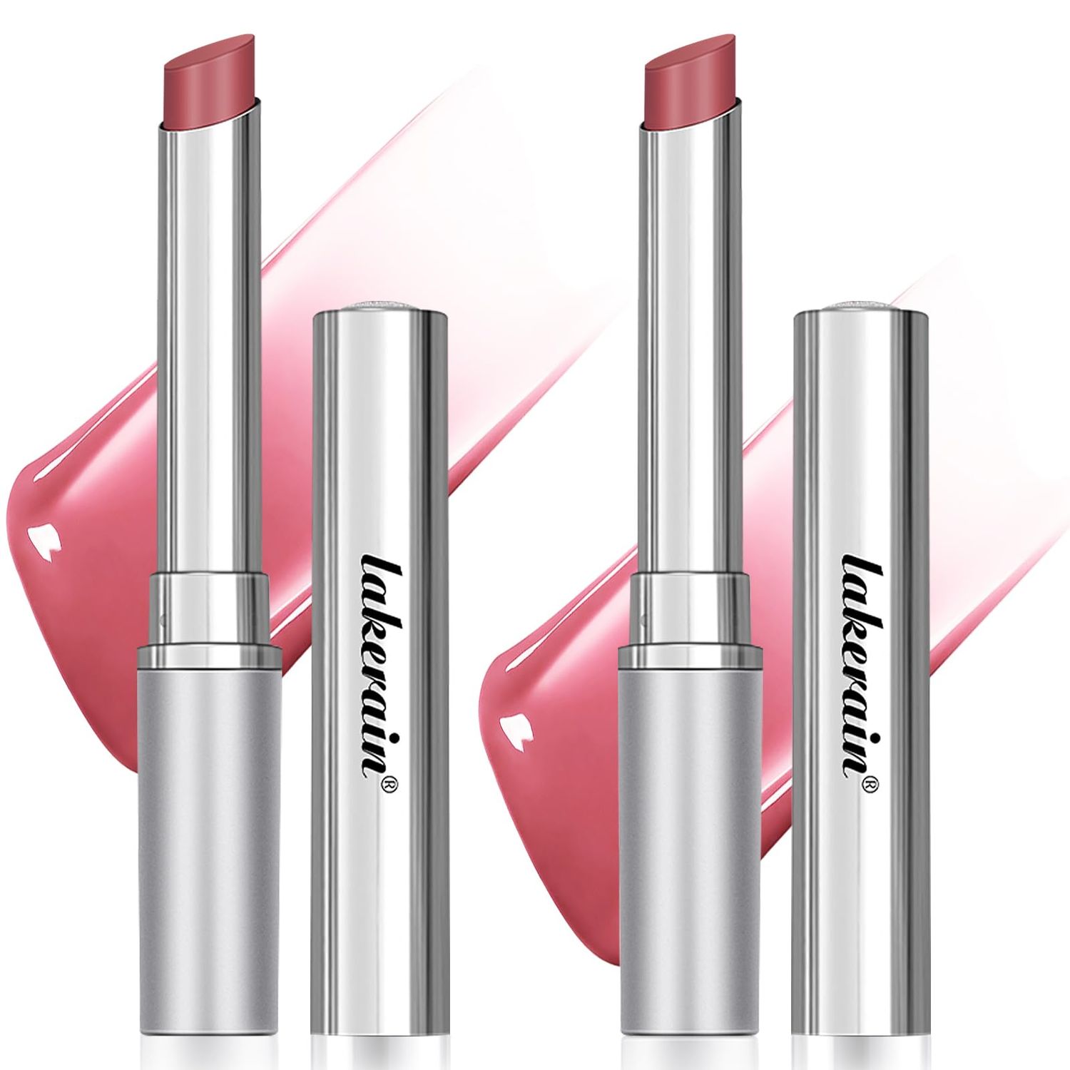 LYBHDAFA 2PCS Pink Sheer Tinted Lip Balm - Hydrating Honey Almost Lipstick for All Skin Tones, Moisturizing Nourishing Formula with Pink Sheer Shine Tint, Ultra-Glossy Finish &amp; Daily Lip Care