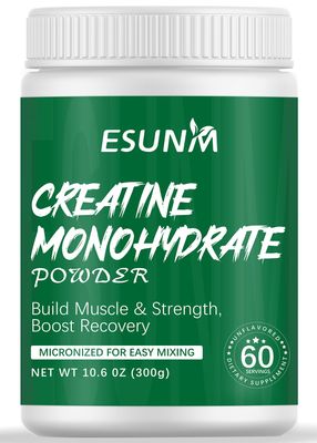 ESUNM Creatine Monohydrate Powder, 5g Per Serving Creatine Powder for Lean Muscle Gain, Improve Performance and Strength, and Support Workout Recovery, Unflavored, 10.6 oz,60 Servings