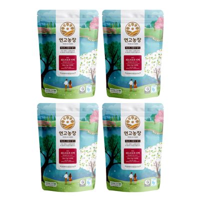 YEON GO FARM 100 Korean Roasted Red Beet Triangle Teabag 0.03oz / 1g (Pack of 4) Brews well in Cold Water Special Roasting Brewing Maximum 1L Leached tea