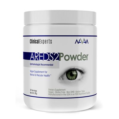 Navan AREDS 2 Powder for Those Who Can&#39;t Consume Tablets or Softgels - Eye Vitamins &amp; Minerals - Lens Clarity &amp; Retina Health by Clinical Experts, Lutein, Zeaxanthin &amp; Zinc Kosher Style, 30 Servings
