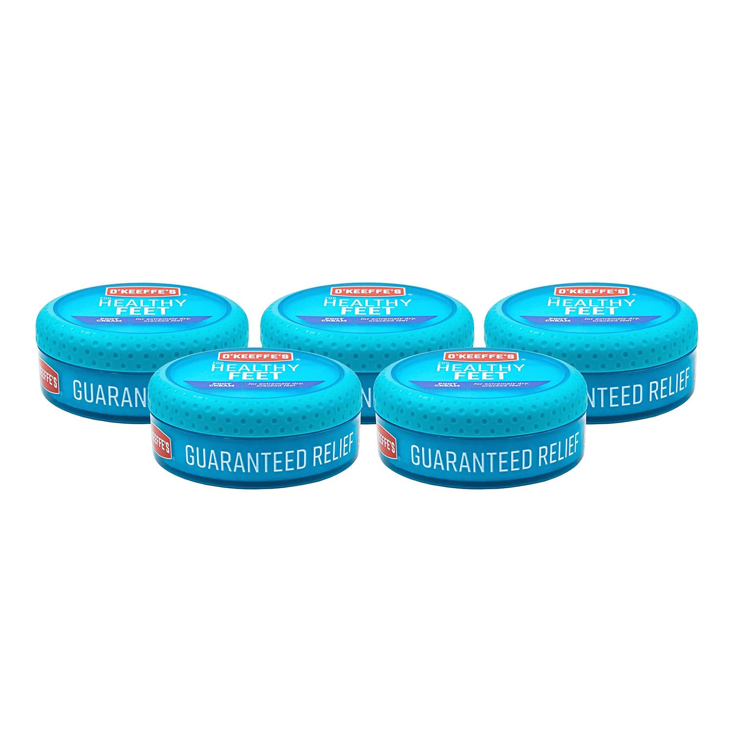 O&#39;Keeffe&#39;s K0320001-5 Healthy Feet Foot Cream in Jar (5 Pack), 3.2 oz