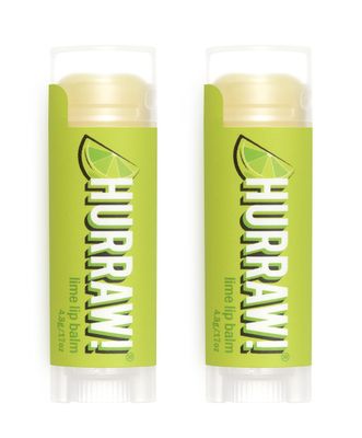 Hurraw! Lime Lip Balm, 2 Pack: Organic, Certified Vegan, Cruelty and Gluten Free. Non-GMO, 100 Natural Ingredients. Bee, Shea, Soy and Palm Free. Made in USA