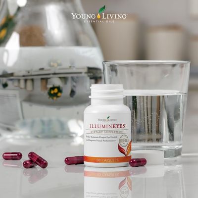 Young Living IlluminEyes - Eye Health Support - Blue Light Protection - Includes Lutein & Zeaxanthin - Helps Reduce Eye Strain - Vitamins A & C - Vision Care - 30 ct