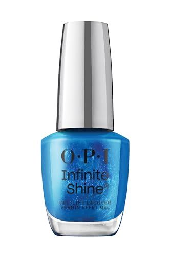 OPI Infinite Shine Do You Sea What I Sea? | Opaque Bright Blue Shimmer Long Wear Gel Like Nail Polish | Vegan, Long Lasting, Streak Free