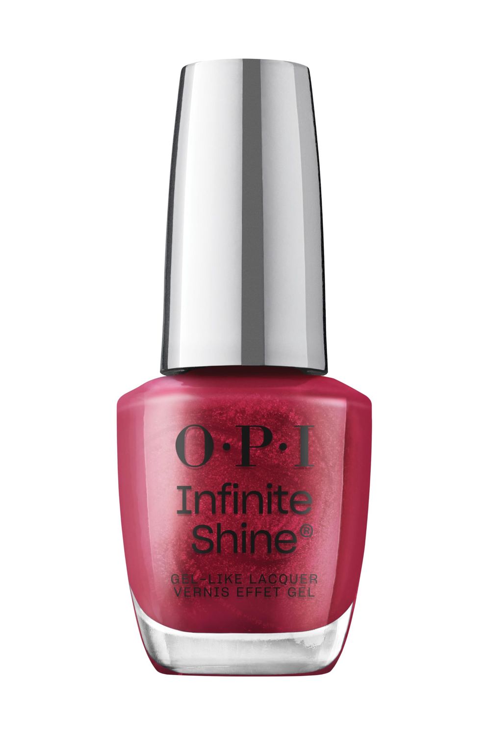 OPI Infinite Shine I&#39;m Not Really a Waitress | Opaque Dark Red Crme Long Wear Gel Like Nail Polish | Vegan, Long Lasting, Streak Free
