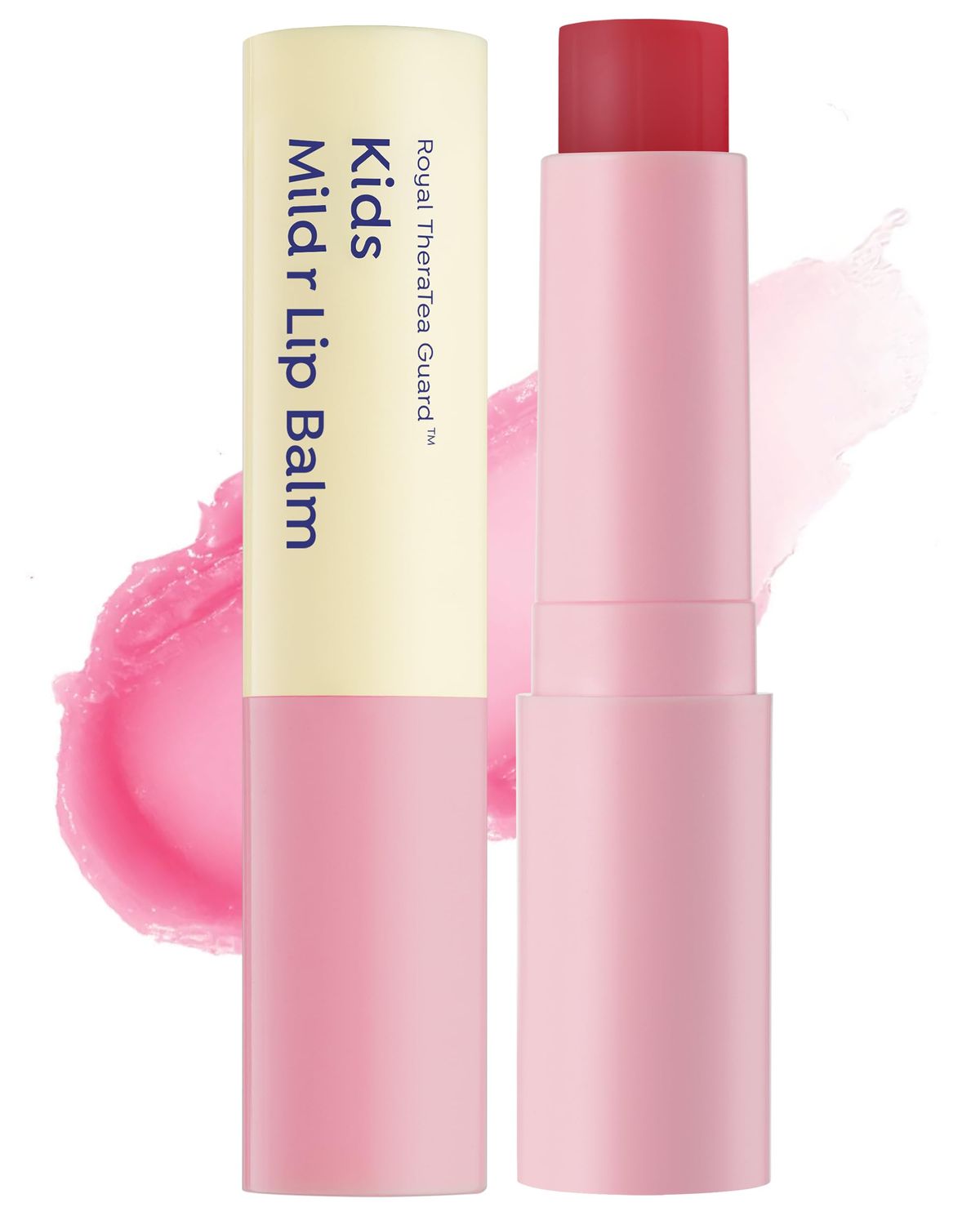 GOONGBE Kids&#39; Color Lip Balm - Korean Kids Red Tint Lip Balm for Chapped and Cracked Lips with Natural Pigments - Hydrating Lips with Plant Oils and Shea Butter - Allergen Free Scent, 0.1 oz.