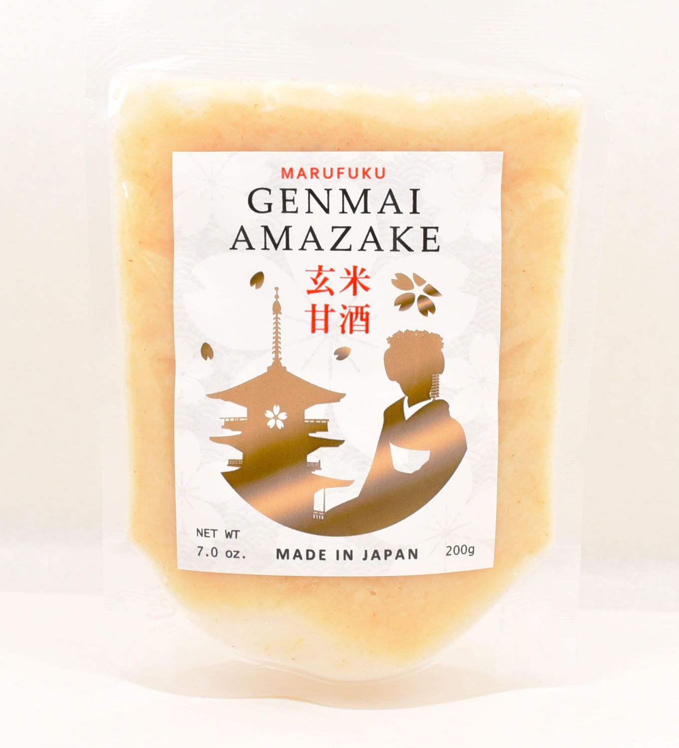 Genmai Amazake From Japan made from Brown Koji 7.0oz-Non Alcoholic (Traditional Japanese fermented rice drink)MARUFUKU (200ml, Brown Rice Amazake)