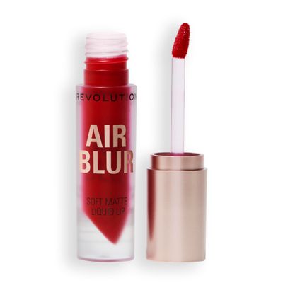 Revolution, Air Blur Matte Liquid Lipstick, Long-Lasting Lip Color, Face Makeup, Vegan &amp; Cruelty-Free, Fiery Red, 0.11 fl oz
