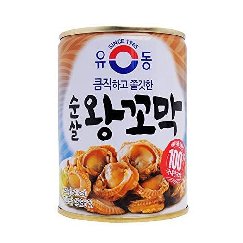 YooDong Korean Canned Bai Top Shell/ Cockle / 9.87oz, 1 Can ( Cockle)