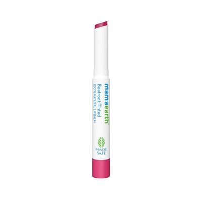 Mamaearth Beetroot Tinted 100 Natural Lip Balm with Beetroot &amp; Beeswax - 2 g | | 12 Hr Moisturization | For Dry &amp; Chapped Lips | Natural Pink Tint