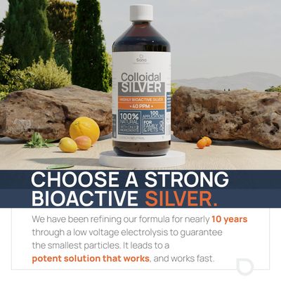 Colloidal Silver Liquid 16 fl oz 30 PPM - Bioactive Hydrosol Silver Water - Natural Immune Support Nano Sol Supplement Solution - Ionic Minerals - Organic Structured Silver