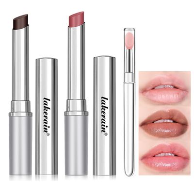 Miaritick 2-Pack Black Honey Lipstick Set for Women,Hydrating Glossy Lipstick, Tinted Lip Balm Set