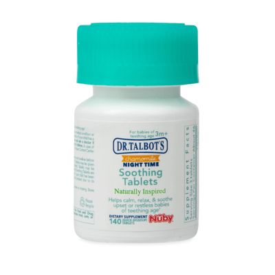 Dr. Talbot's Night Time Chamomile Soothing Tablets, Naturally Inspired, Quick Dissolve, 140 Count