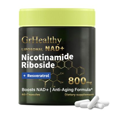 NMNH Supplement Alternative- Liposomal NAD Supplements for Women &amp; Man, High Purity NMN Supplement Alternative for Anti-Aging, Energy, Focus NAD Nicotinamide Riboside Resveratrol 800mg, 60 Capsules