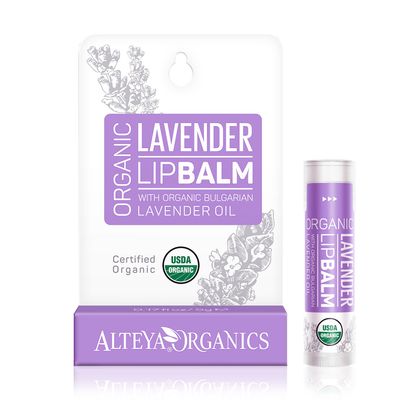 Alteya USDA Organic Bulgarian Lavender Lip Balm - 0.17 Oz/ 5 g
