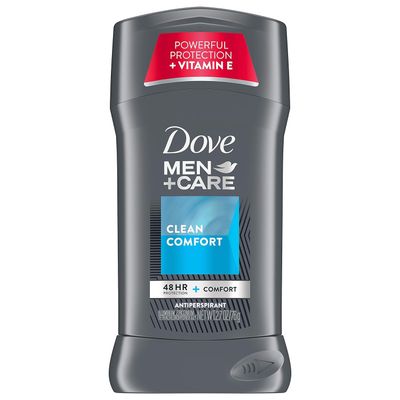 Dove MenCare Antiperspirant Deodorant Stick Clean Comfort 2.7 oz (Pack of 12)