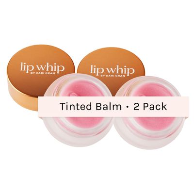 Kari Gran Lip Whip | Moisturizing Lip Balm with Organic Oils | Glossy Sheen Peppermint | Rich Buttery Texture, Hydrates &amp; Protects | Non-GMO, Organic Ingredients, 2 Pack (Tinted Peppermint)