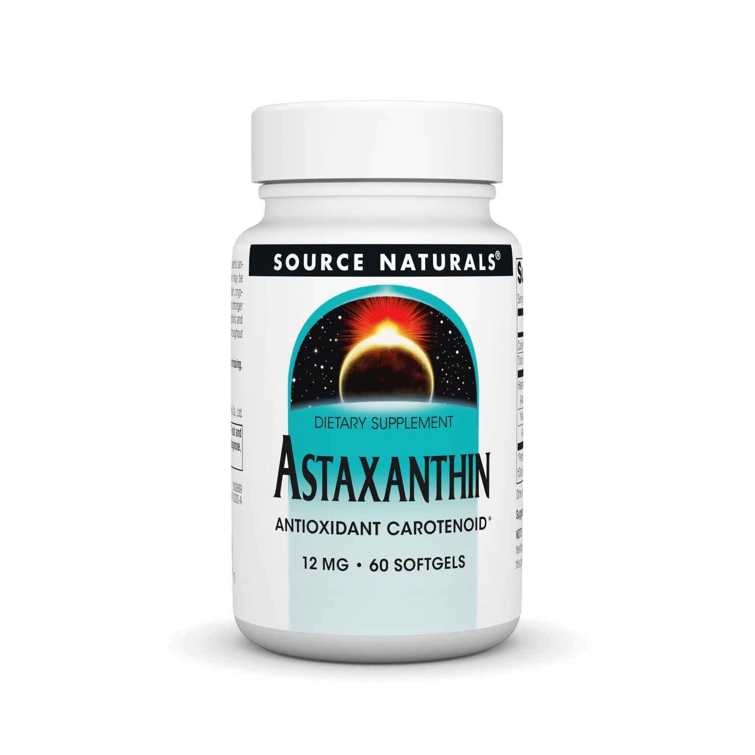 Source Naturals Astaxanthin, Antioxidant Carotenoid, 12mg - 60 Softgels