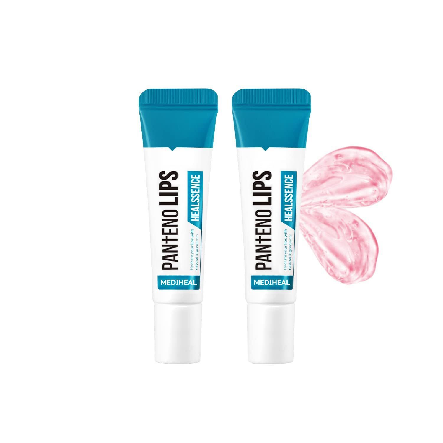 MEDIHEAL Pantenolips Healssence 2 Pack Nourishing and Hydrating Lip Essence for Dry Flaky Lips, Panthenol, Shea Butter, Olive Oil