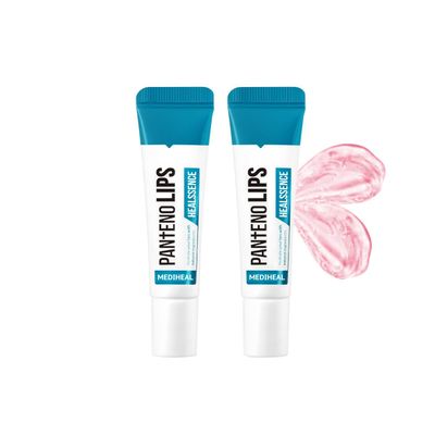 MEDIHEAL Pantenolips Healssence 2 Pack Nourishing and Hydrating Lip Essence for Dry Flaky Lips, Panthenol, Shea Butter, Olive Oil
