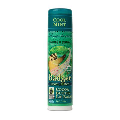 Badger Lip Balm Cool Mint, 0.25 Ounce