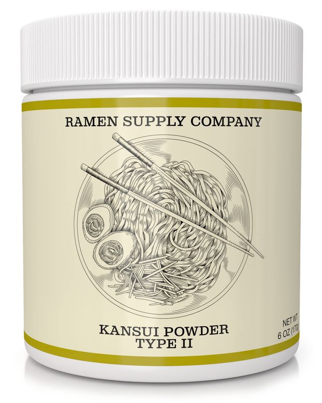 Kansui Powder for Making Fresh Ramen Noodles - Type 2 - Potassium Carbonate &amp; Sodium Carbonate Blend (6 Oz)
