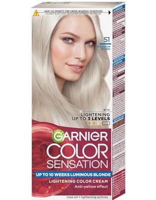 GARNIER - COLOR SENSATION - Permanent hair coloring cream - S1 Platinum Blond (PACK OF 2)