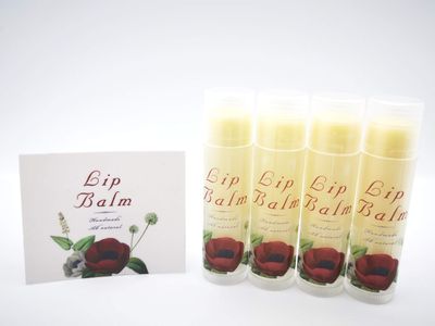ZZYBIA Assorted Clear Vinyl Lip Balm Label Sticker for Lip Balm Tubes Containers 20pcs - Red Rose