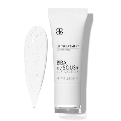 BIBA DE SOUSA The Lip Treatment- Moisturizing Lip Balm with Peptides, Amino Acids &amp; Squalane, Fast Acting Nourishing Balm for Dry, Chapped Lips, Clear &amp; Unscented (0.25 oz)