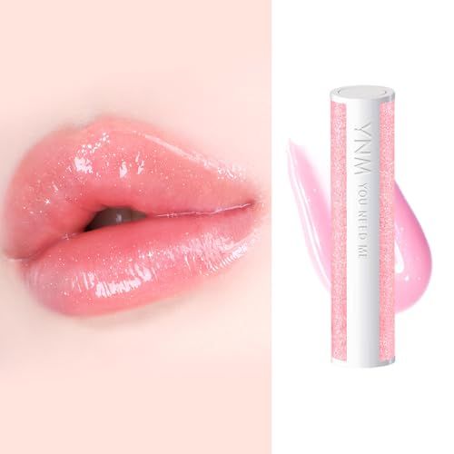YNM Ultimate Lip Plumper (01 PINK SPARKLE, 3g), 0.1 oz, Moisturizing, Hydrating, High-Shine Sheer, Intense