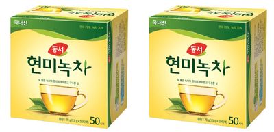 Dong Suh Korean Tea (Brown Rice Green Tea (), 50 TB x 2 Pack)