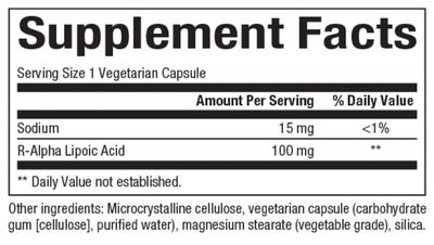 Natural Factors, R-Lipoic Acid, Antioxidant Support, 60 Capsules
