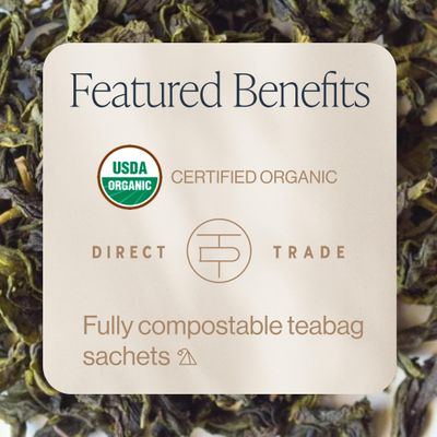 Rishi Tea Earl Japanese Green Tea with Bergamot - Organic &amp; Low Caffeine Sachet Bags - 15 Count (Pack of 1)