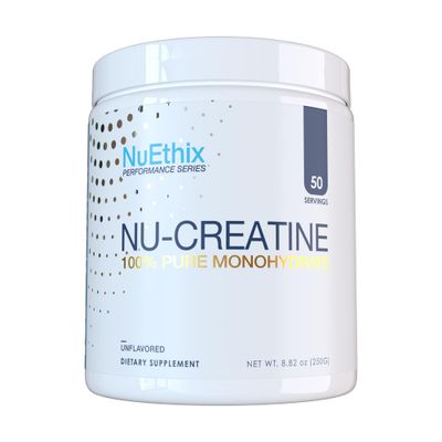 Nu-Creatine Pure Monohydrate to Support Muscle Growth &amp; Recovery - Supports Cognitive Function - Maximize Your Performance and Workout - 5g per Serving - 50 Servings